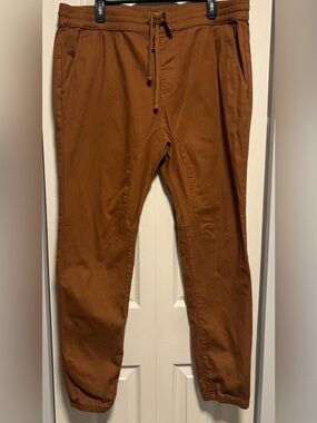 PacSun Men’s Brown Joggers Elastic Waist With Drawstring Pants